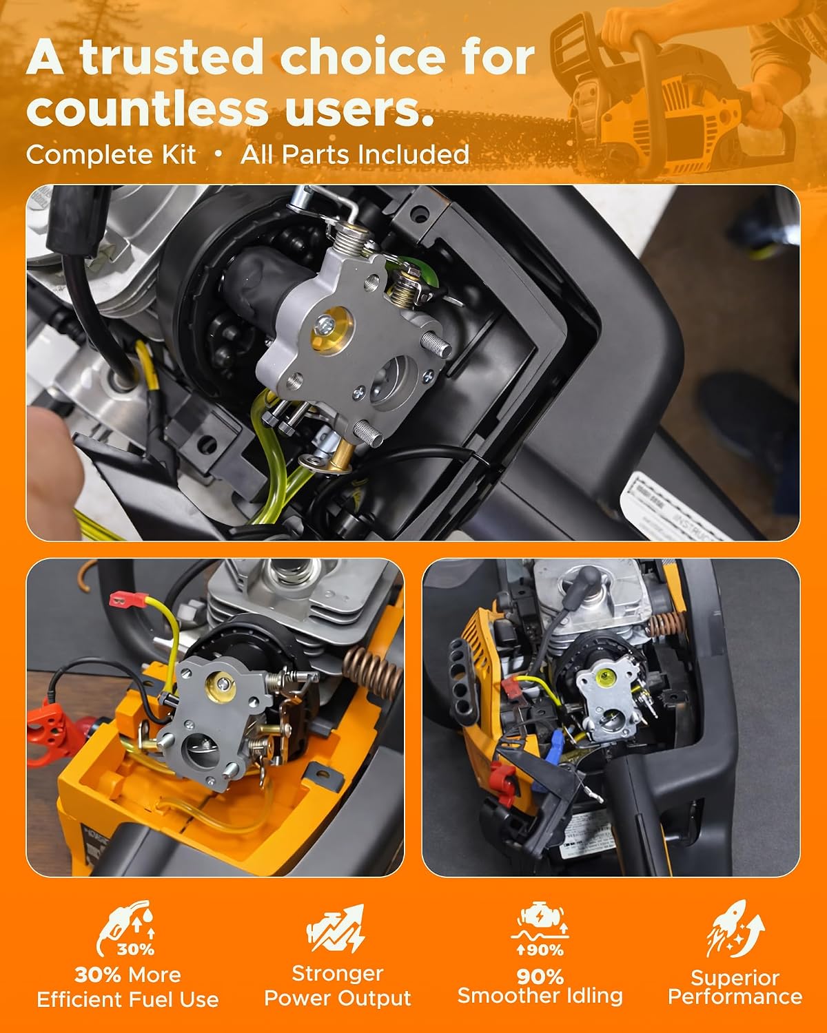 PP4218A C1M-W26 Carburetor for Poulan Pro PP4218 PP4218AVX PP4018 Chainsaw