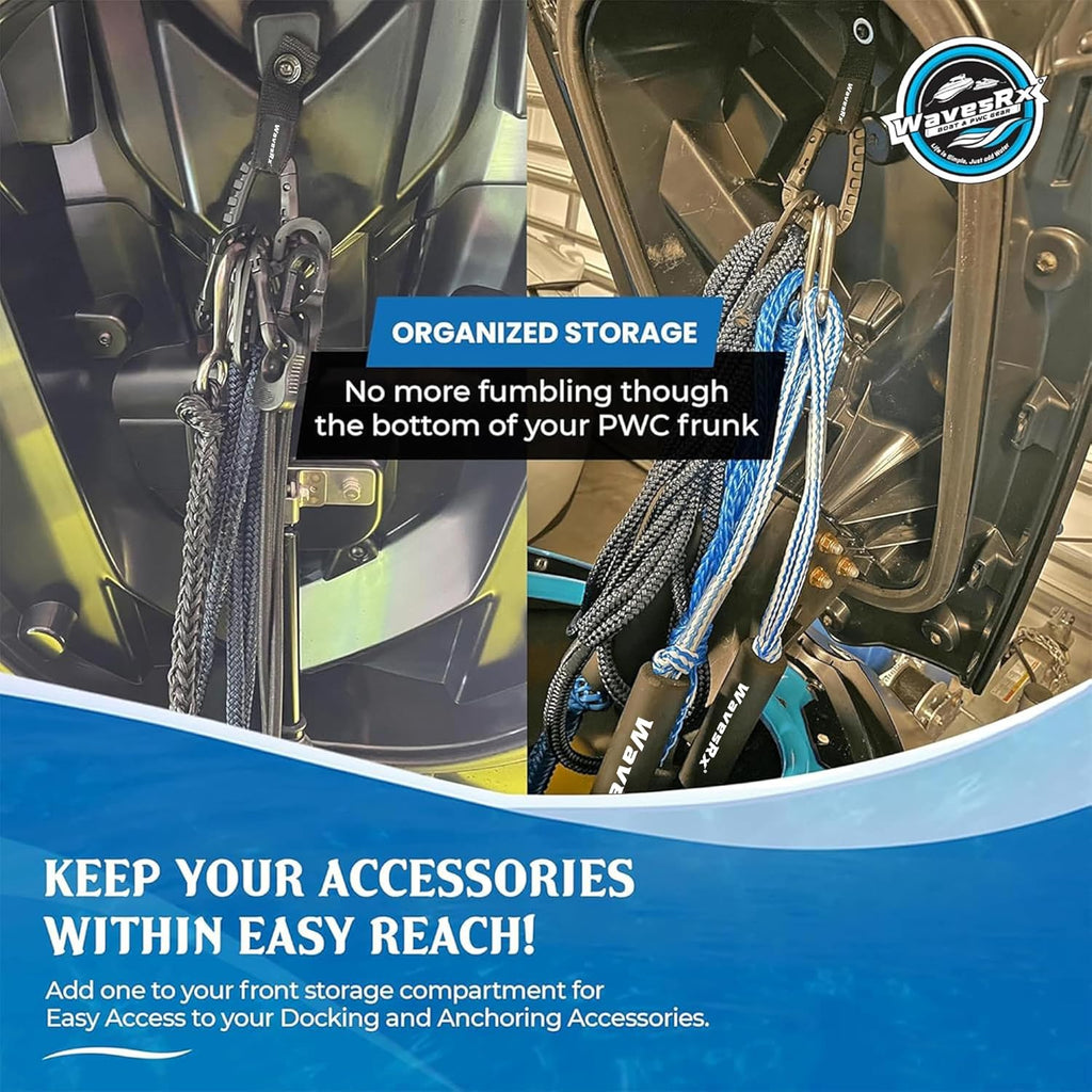 Soft Loops Jet Ski Cleats | Secure Loop Straps for Attaching Docking Bumpers, Fenders, Anchoring Line, Bungee & Dock