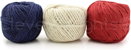 Red White and Navy Jute Twine Combo Pack - 150 Yards