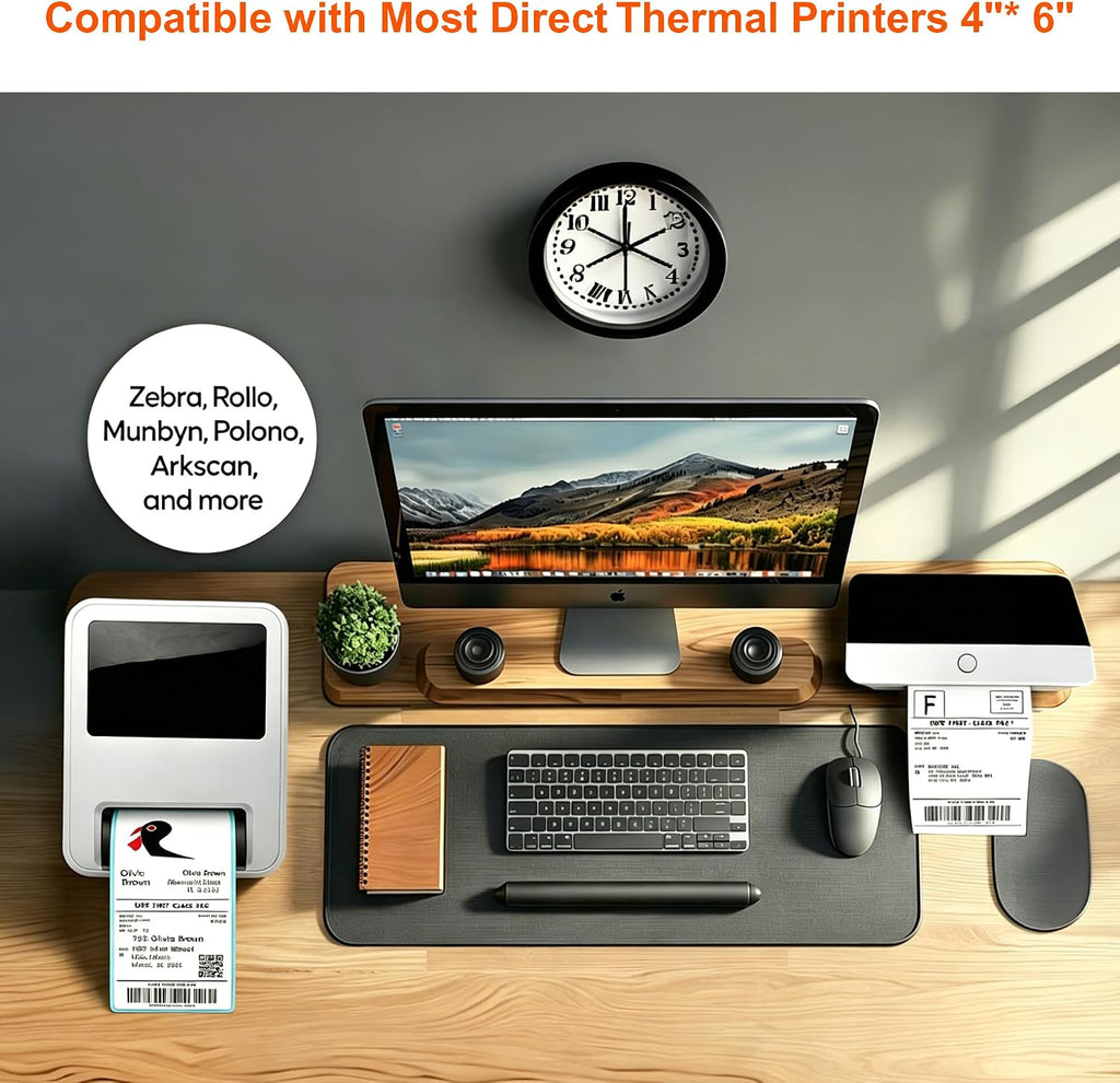 4"x6" Thermal Shipping Labels 1 Roll of 350 for Address Mailing Shipping
