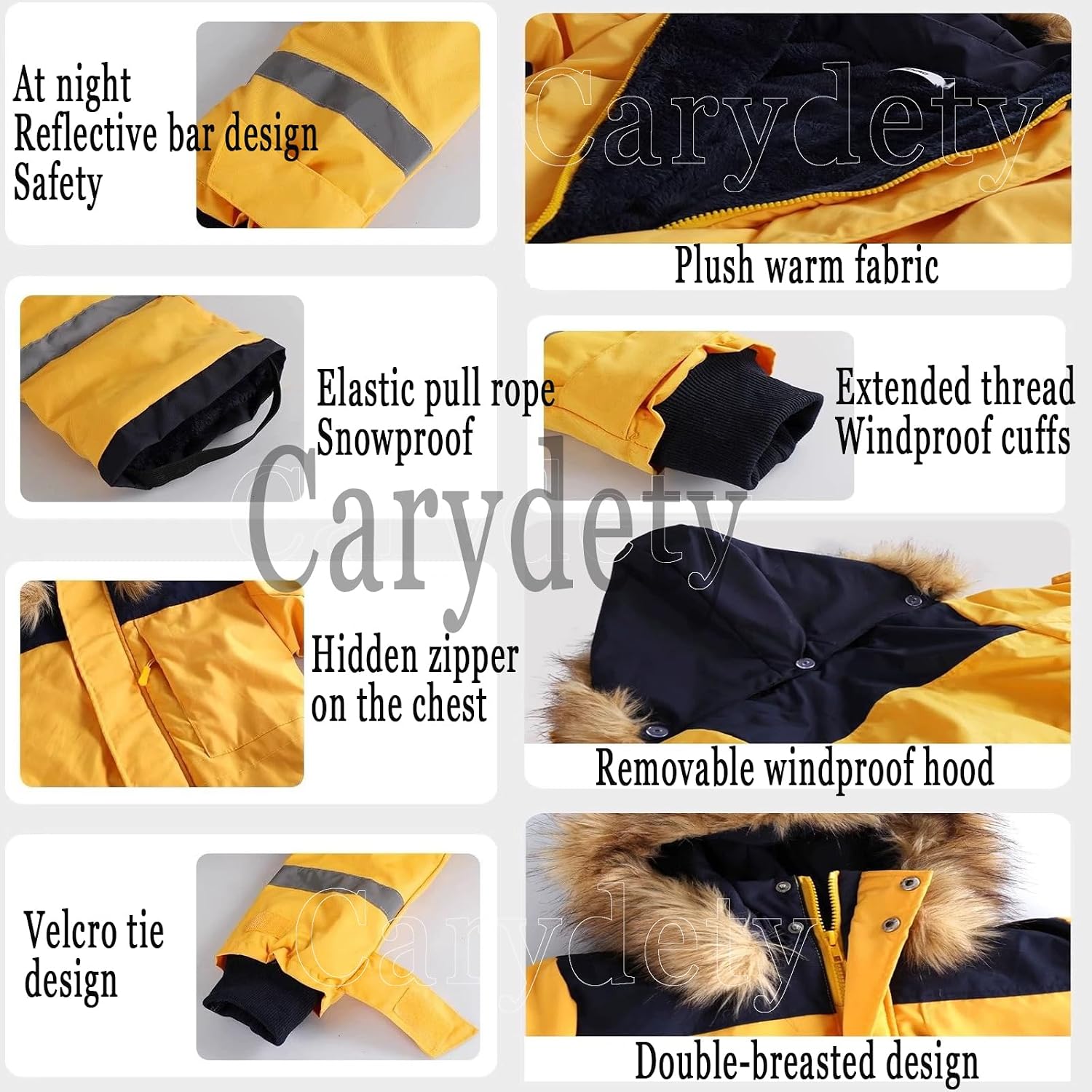 Kids Insulated Snow Bib Overalls Winter Snow Suit Girls Ski Suit Outdoor Waterproof Snowboard Coveralls Boy Snowsuit