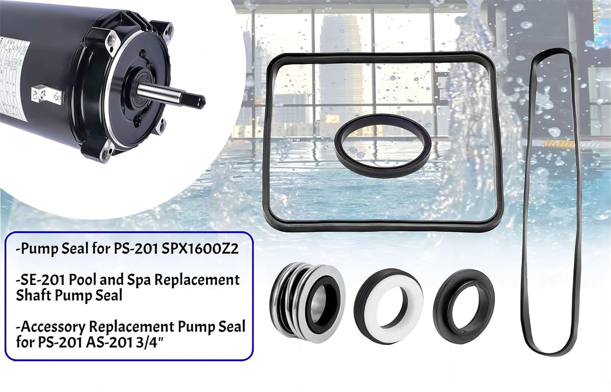 Go Kit 3 Pool Pump Seal for Hayward SP1600 SP2600 VSP X Regular Models