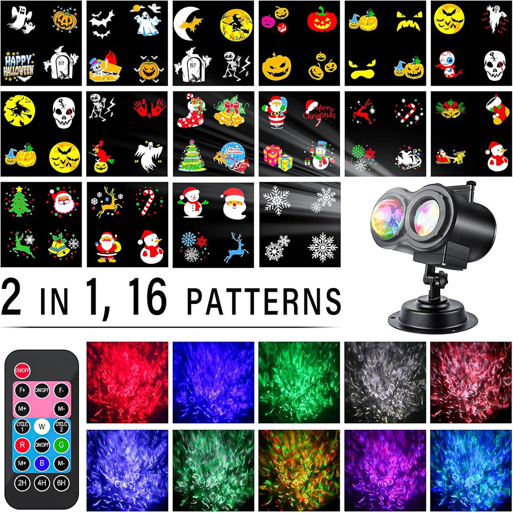 Halloween Projector Lights Outdoor, Snowflake Christmas Projector Lights | LED Holiday Projector Lights Waterproof
