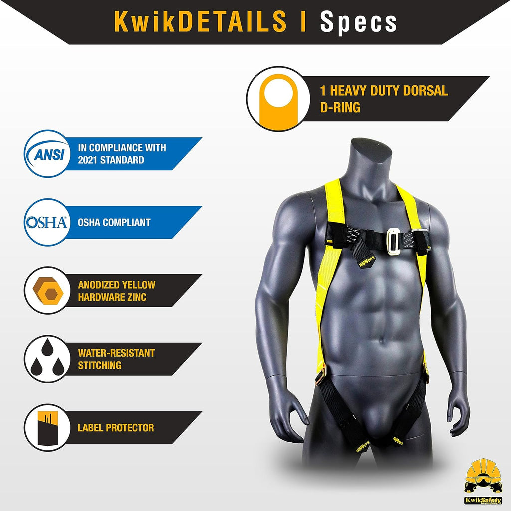 TORNADO Safety Harness ANSI OSHA Fall Protection Gear