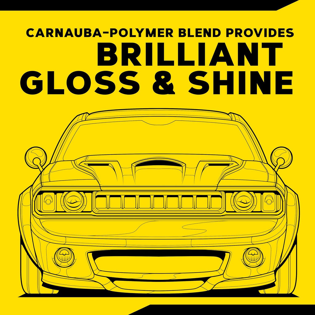 Gold Class Carnauba Plus Premium Liquid Wax Kit, Car Detailing Kit with a Pure Carnauba Wax Blend and a Foam