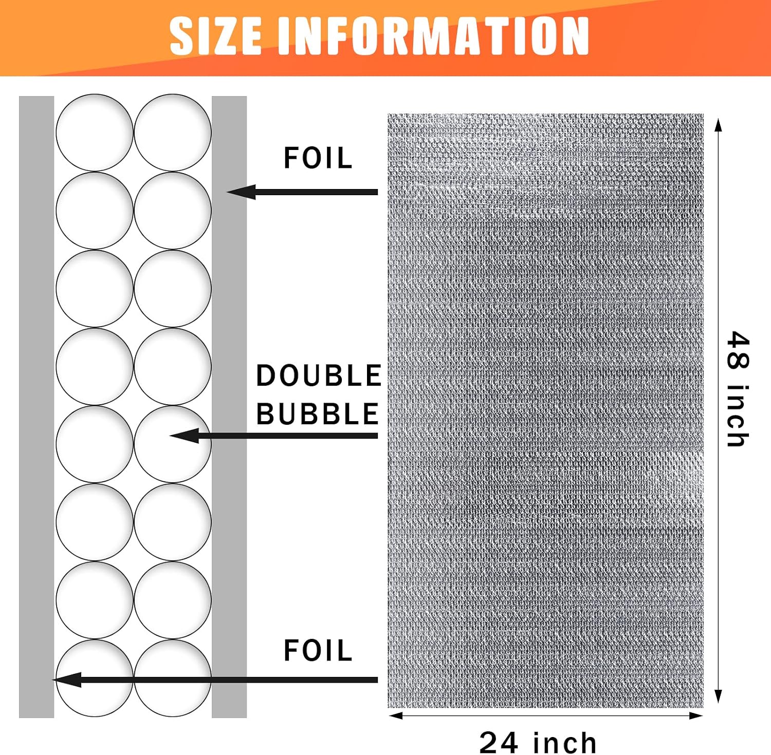 16 P Garage Door Insulation Kit Double Bubble Insulation Panels Reflective Aluminum Radiant Thermal Winter Summer