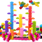 STEM Building Blocks Toys for Kids – Educational and Safe Gear Interlocking Construction Playset – Develop Creativity