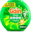 Flings Liquid Washing Detergent Pacs, Now with Odor Defense + Color Guard, Original Scent, 4-In-1 Liquid Laundry