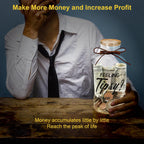 Feeling Tipsy Large Glass Tip Jar for Bartenders, Restaurants and Bars