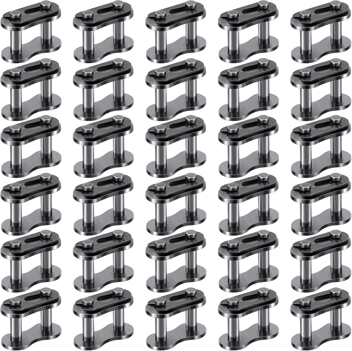 PAGOW 30pcs 40 Roller Chain Connecting Links, Master Connector Link