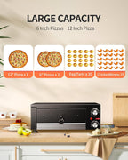 Electric Pizza Oven Indoor Countertop Pizza Oven
