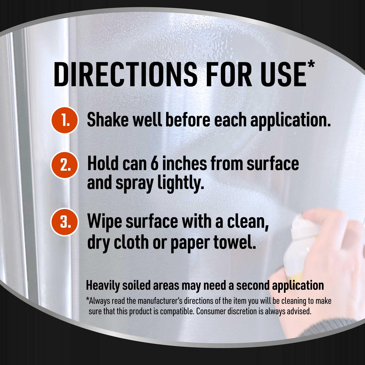 Brands Spot Free Stainless Steel Cleaner, 12 oz. Spray Can