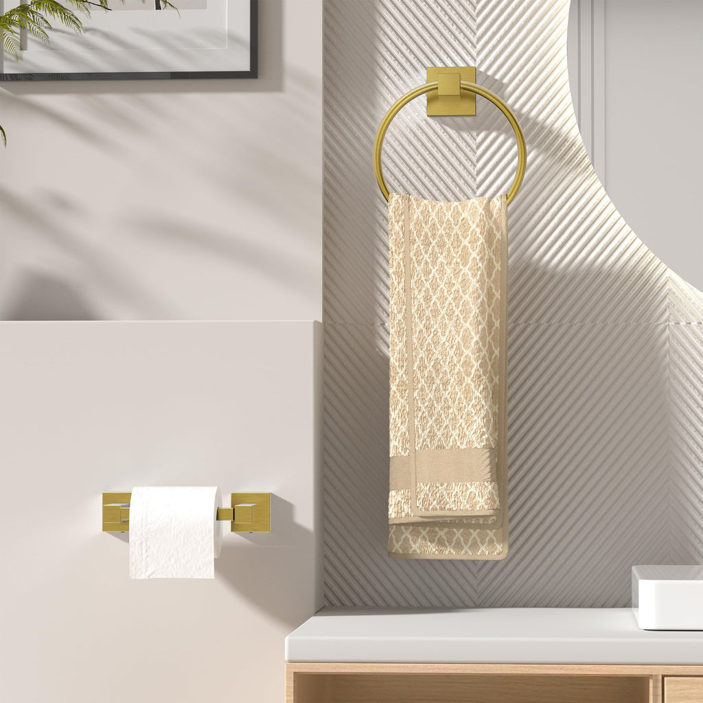 Toilet Paper Holder and Towel Ring Set, Bathroom Accessories Set