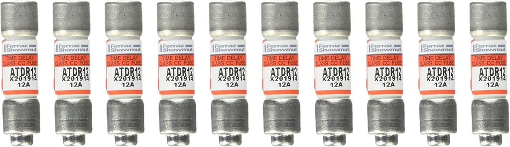 Mersen ATDR12 600V 12A Cc Time Delay Fuse, 10-Pack