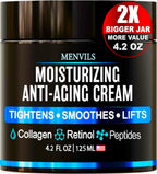 Mens Face Moisturizer Cream - Anti-Aging & Wrinkle Cream, Non-Greasy 4.2 OZ