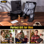 10 Pcs Birthday Gifts Baskets for Men Beard Care Set,Gray