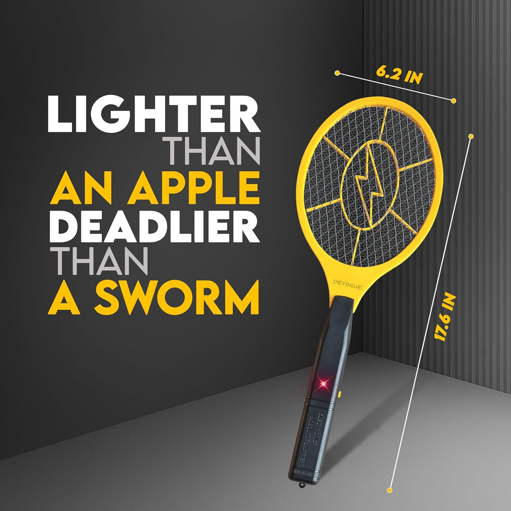 Pack of 2 Electric Fly Swatter Bug Zapper Battery Operated Flies Killer Indoor & Outdoor Pest Control Mosquito Zapper