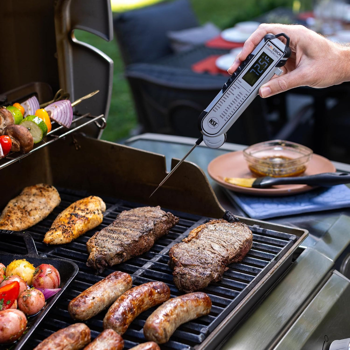 Pro‑Temp Digital Meat Thermometer PT‑100BBQ, Instant Read with Backlit Display, Oven Safe, Calibration Feature