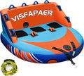 Towable Tube for Boating 1-3 Person, Inflatable Pull Boat Tube | Inflatable Water Tubes for Boats,Front & Back Tow
