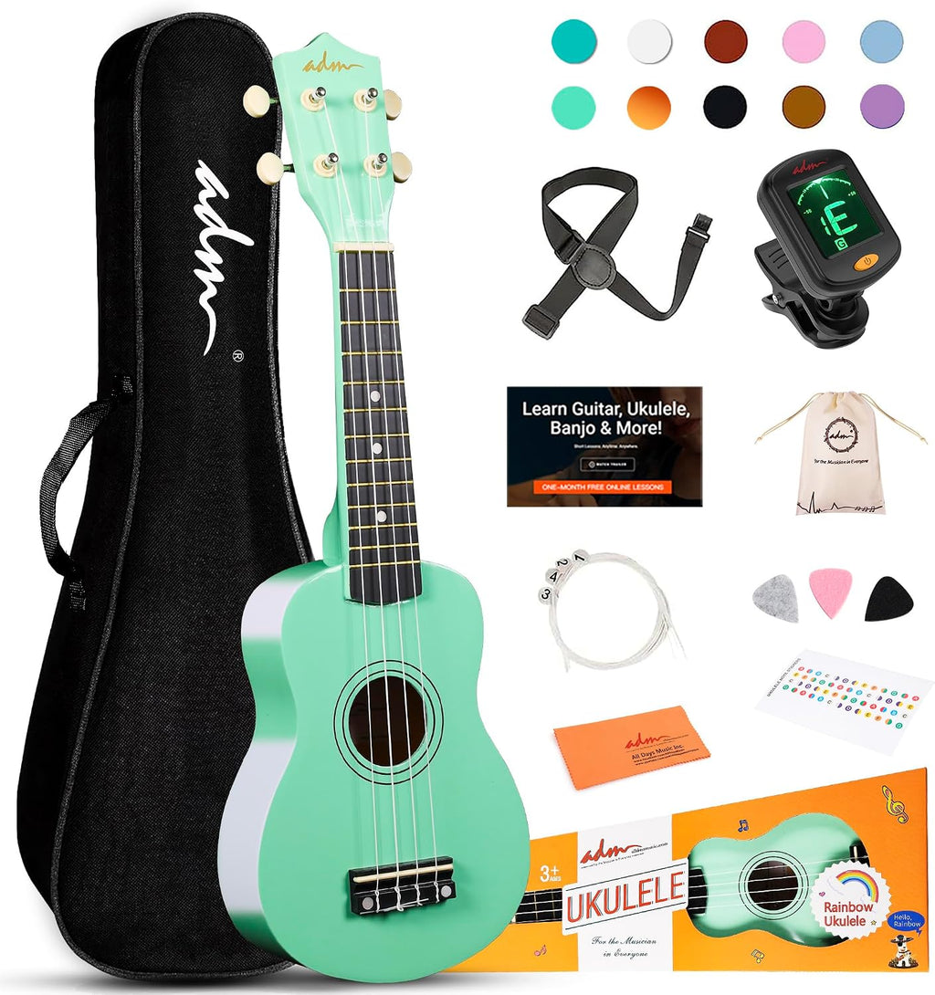 Ukulele for Beginners Hawaiian Wood Ukelele Kit for Kids Adult Student Starter Professional Ukalelee Pack Bundle with