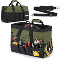 Heavy Duty Tool Bag 20 Pockets, 16-Inch Portable Tool Box Organizer, 600D Waterproof Wide Mouth Large Storage Toolbag