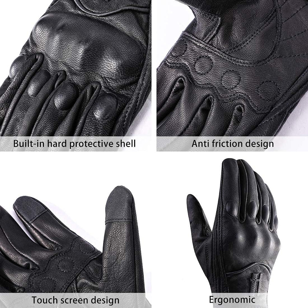 Mens Touchscreen Full Finger Motorcycle Riding Gloves GM028