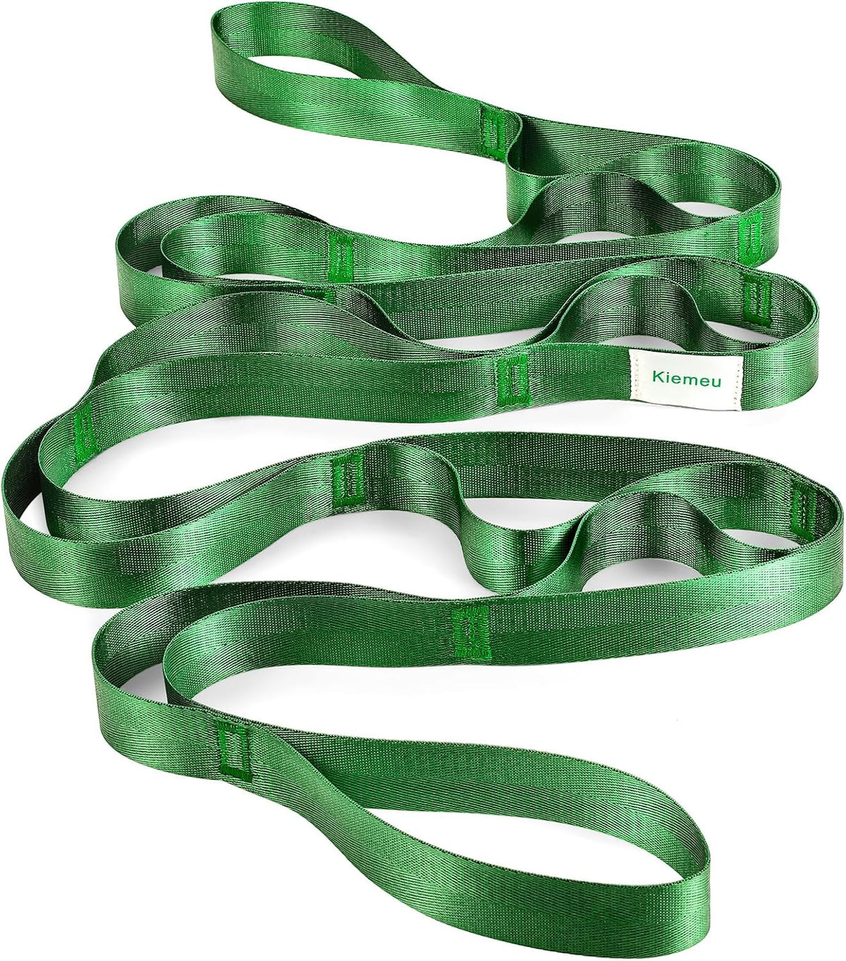 Stretch Strap With Loops For Physical Therapy And Yoga, 8 ft Long