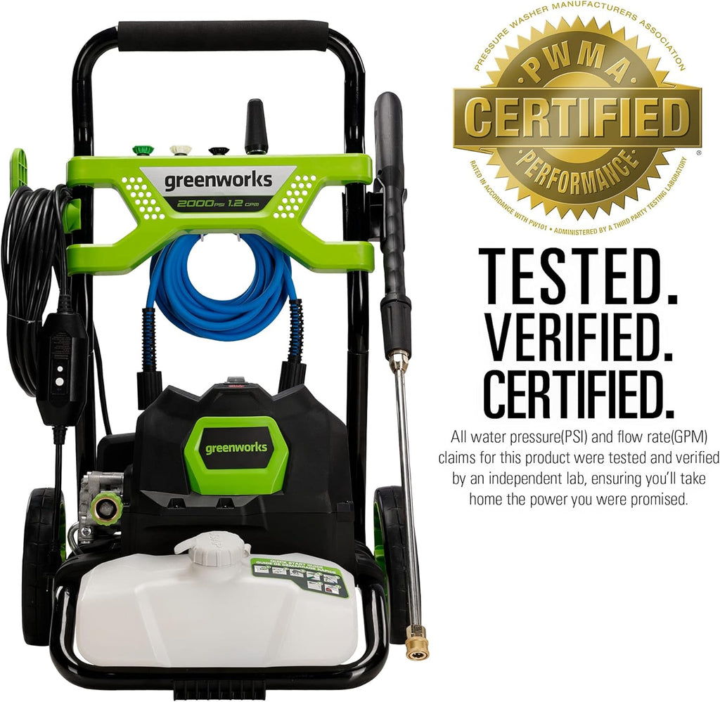 2000 PSI (1.2 GPM) Electric Pressure Washer