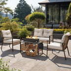 Loom X Gas Fire Pit Table, 28" Rectangular Tabletop Fireplace