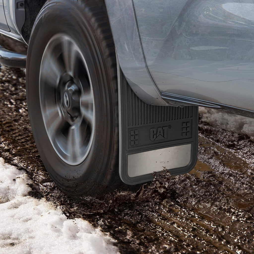 erpillar Heavy Duty Splash Guards Pro Mud Flaps Fenders - Ultra Tough Dirt/Slush Protection with Night Reflectors