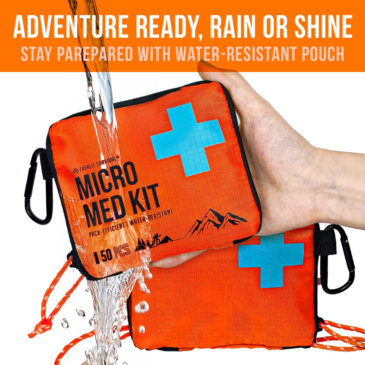 Mini First Aid Kit [3-Pack], Ultralight Compact Water-Resistant Hiker Medical Kit, Bulk First Aid Kit, Pack-Efficient