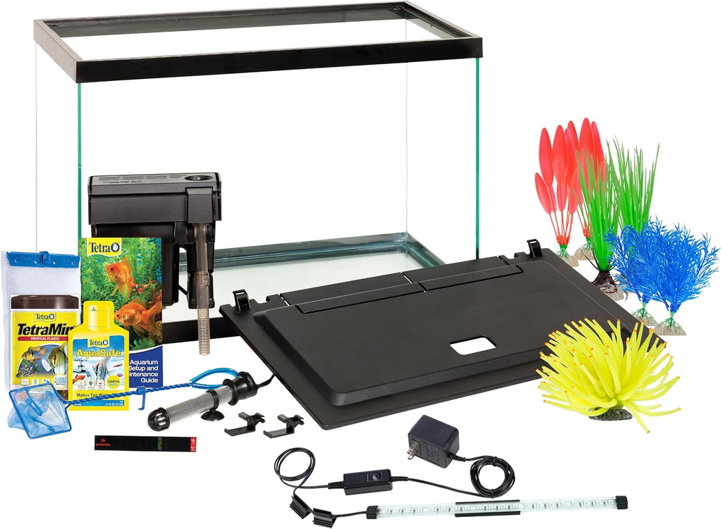 Color Complete 20 Gallon Fish Tank Kit for Freshwater, Saltwater Fish