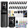 Tattoo Pen Kit Cordless Tattoo Machine Kit Gun Kit with 2PCS 1500mAh Battery 20PCS Tattoo Cartridge Needles 11PCS