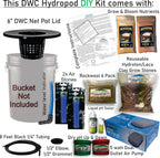The Atwater HydroPod - DIY Add Your Own Bucket KIT - DWC Deep Water Culture Hydroponic Garden System - Bubble Bucket