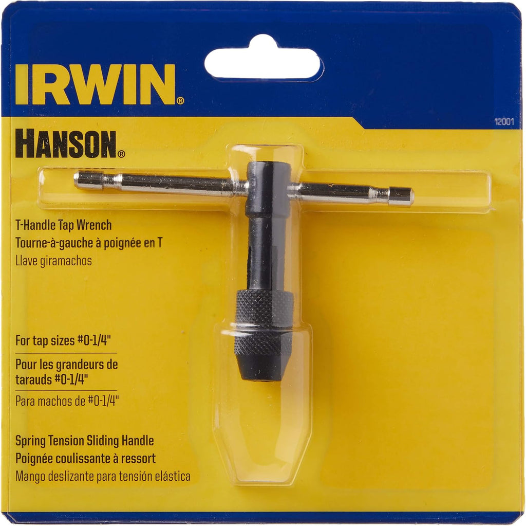 IRWIN 12001ZR Tap Wrench #0-1/4" T-Handle