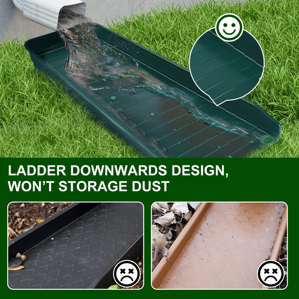 4 Pack Gutter Downspout Extensions,Rain Gutter Downspout Splash Block,Downspout Diverter,Down Spout Drain