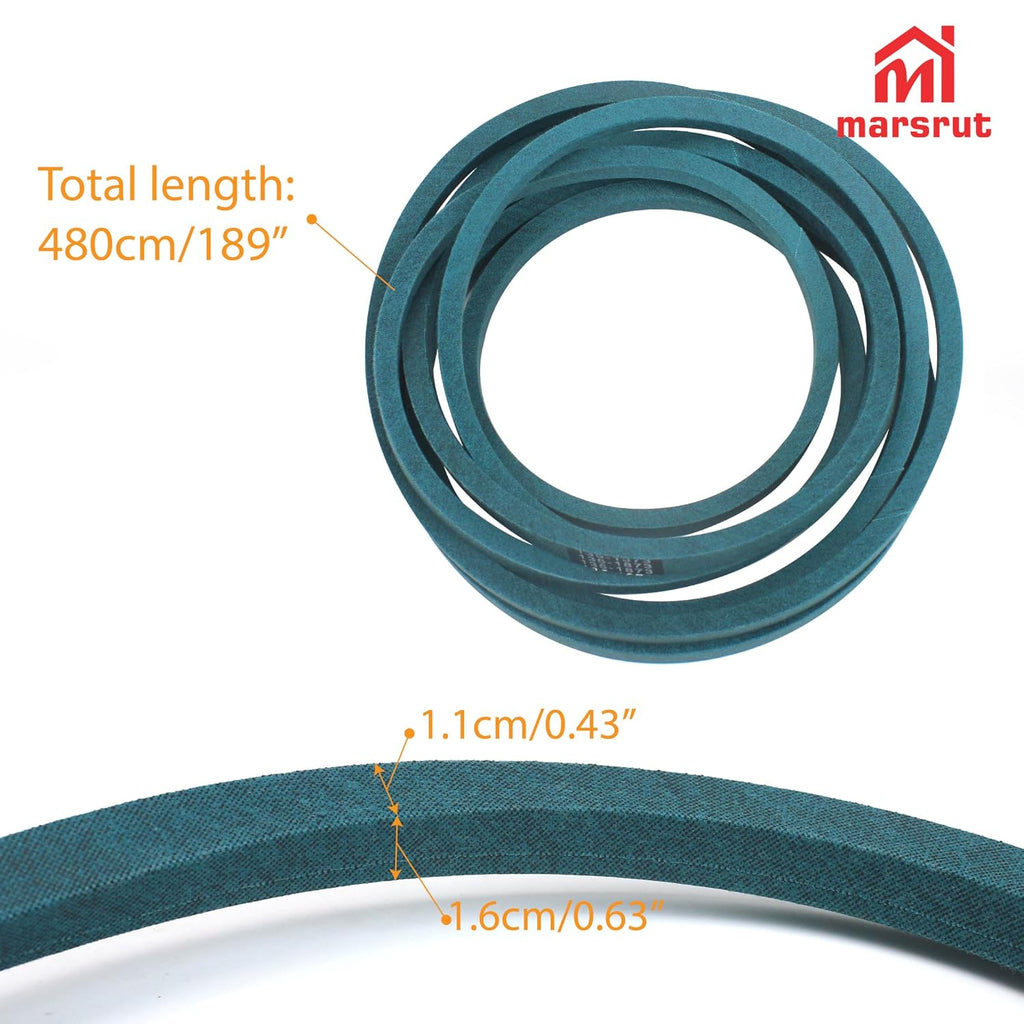 60 inch Deck Belt Fits for Toro Titan Max, Z Master Pro, TimeCutter HD 1500/2000 MyRide Riding Lawn Mowers, 5/8"x189", Replace 135‑1873 V‑Belt 74452 74467 74494 74497 76601 77260 77287 77293 74492