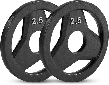 Olympic 2 Inch Grip Plates and Bumper Plates for Barbell - Single Weights or Sets of 2 (Muliple Weights)