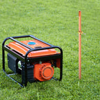 Zonon 2 Pcs 8 ft Ground Rod Kit with Clamps