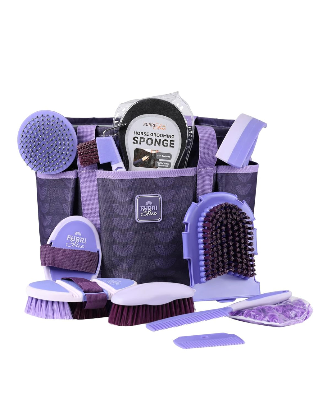 Horse Grooming Kit, 11 Piece Horse Brush Set with Grooming Tools