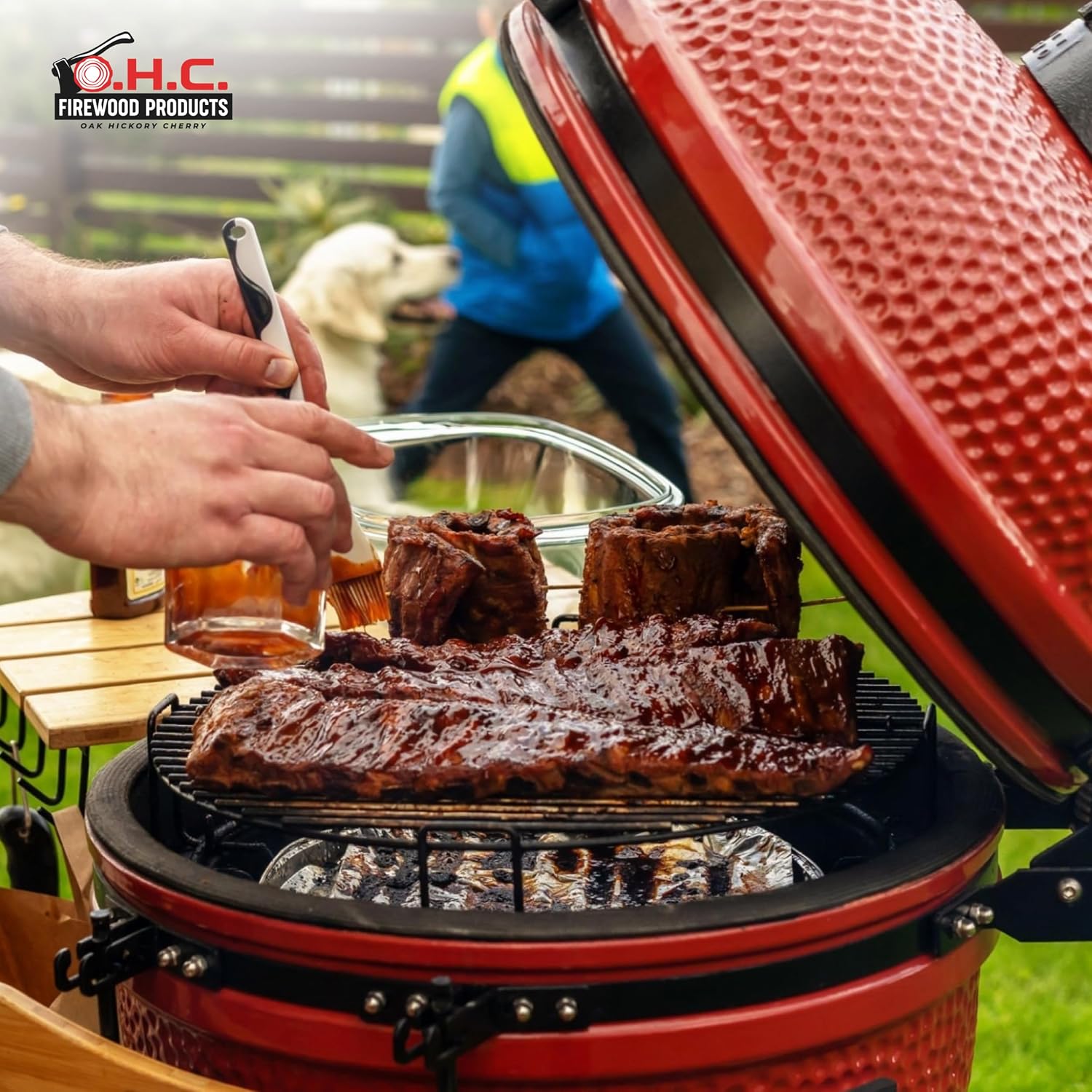 Kiln Dried Firewood, Oak Firewood, Safe, Consistent Cooking Wood, Hand-Selected Wood Chunks for Smoking Upto 12 Meals