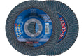 PFERD POLIFAN-Curve Radial Type Flap Disc - 4-1/2" x 7/8", 40 grit Zirconia, Welding Accessory and Angle Grinder Attachment - for Steel and Stainless Steel (INOX) Grinding - Pack of 1 - Part 67192