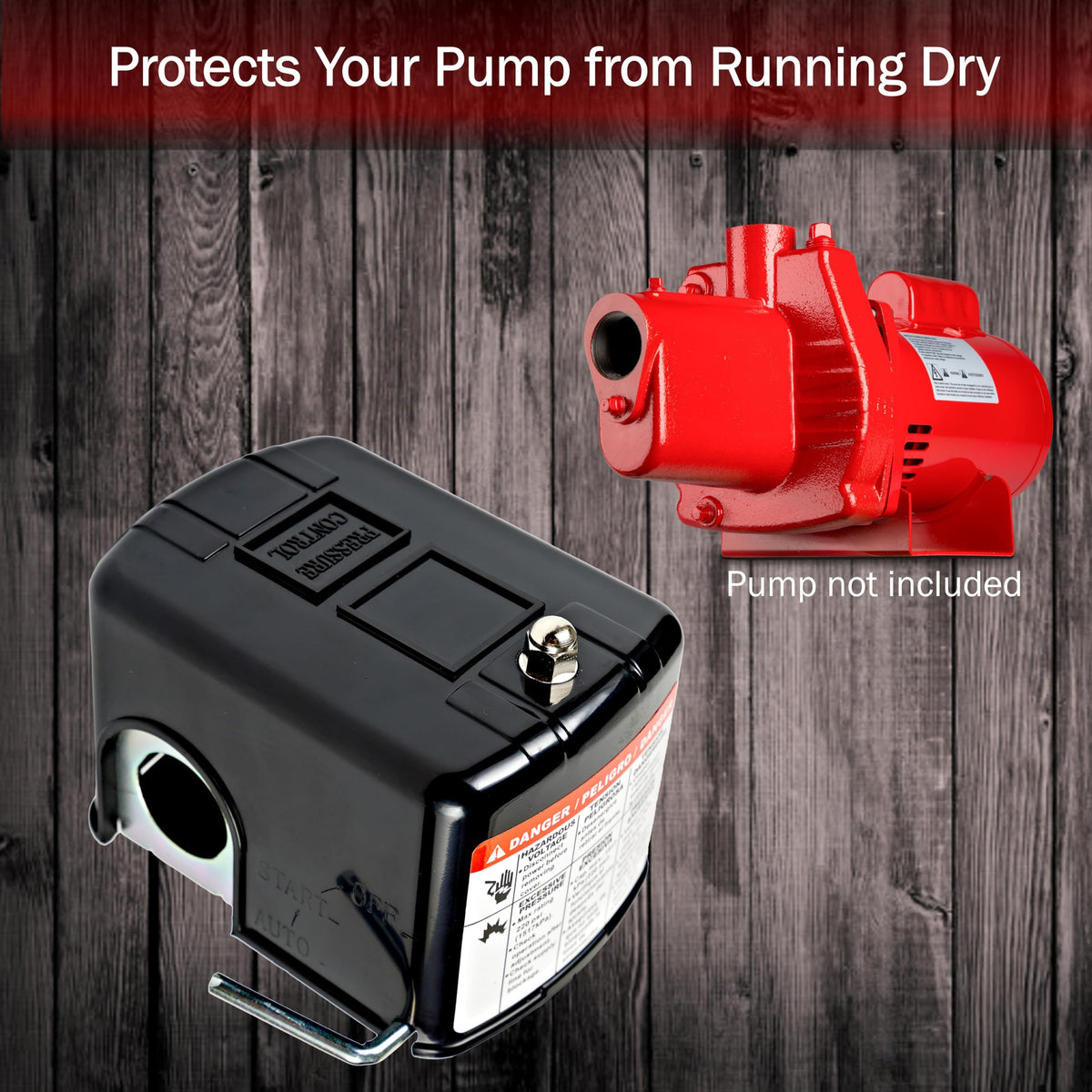 Red Lion Low Pressure Pump Cut-Off Switch for Well Pumps and Jet Pumps