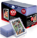 3" x 4" Clear Regular Toploaders & Card Sleeves Bundle, 100 Pack | Soft Protective Sleeves, Rigid Plastic Holders