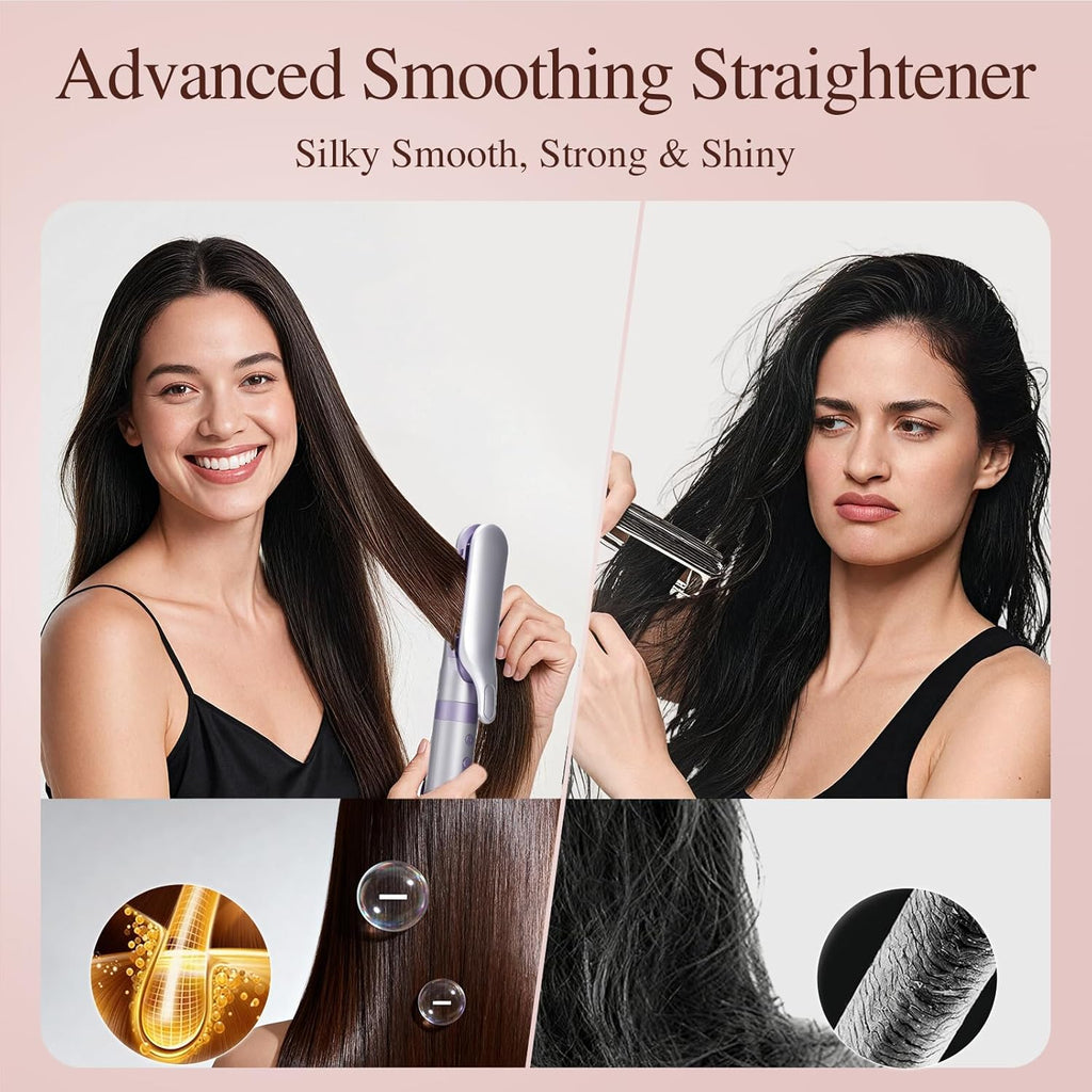 5 in 1 Hot Air Styler- Blowout Brush Hair Dryer Set for Salon Blowouts, Smooth Curls, Volumizing and Straightening