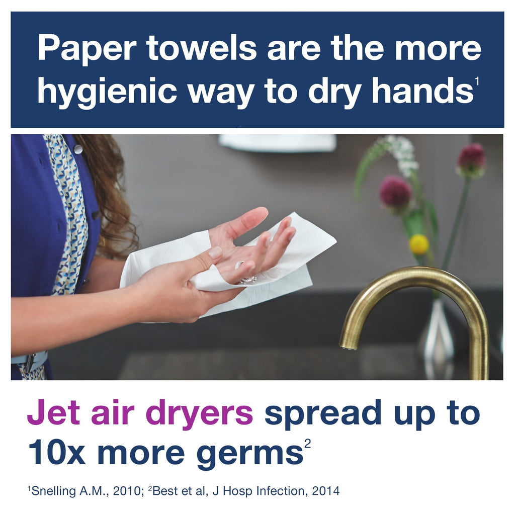 Multifold Hand Towel White H2, 16 x 250 Towels, MB540A