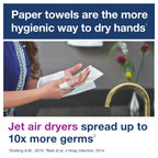Multifold Hand Towel White H2, 16 x 250 Towels, MB540A