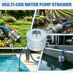 2 Inch Water Pump Suction Strainer, Round Hole Inlet Filter
