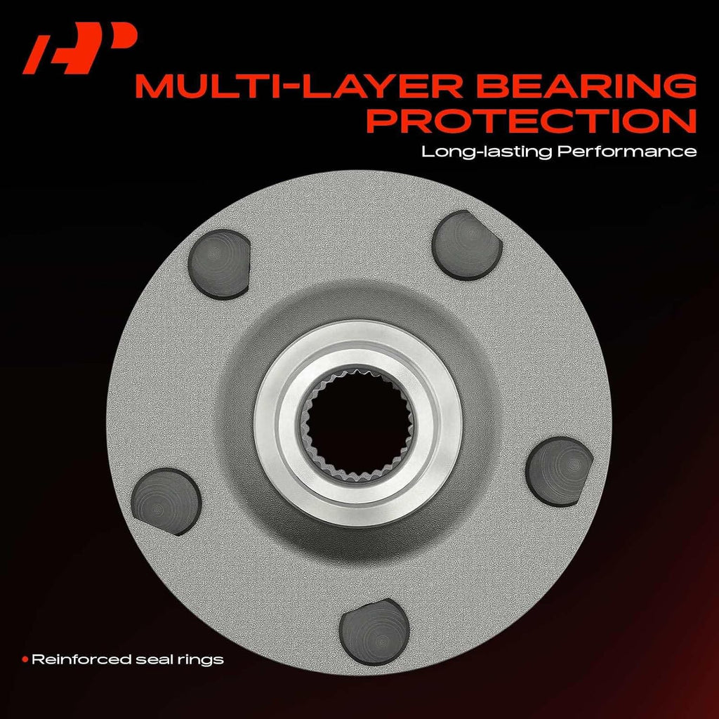 A-Premium 2 x Front Wheel Bearing and Wheel Hub Kit with 5-Lug