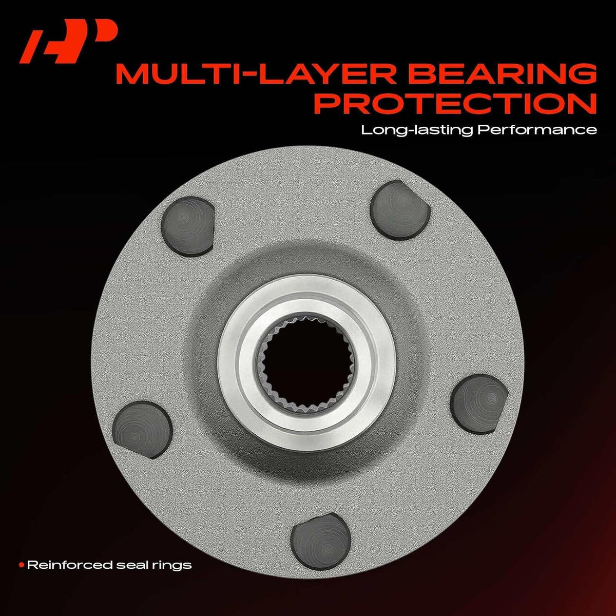A-Premium 2 x Front Wheel Bearing and Wheel Hub Kit with 5-Lug
